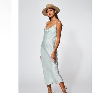 Young fabulous & broke SWEETIE SLIP DRESS IN WATER